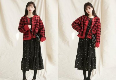 ​偏胖女生穿衣搭配示范图，想要显瘦就这样穿