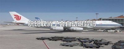 ​航班取消会自动退款吗? 航班取消后会自动退款吗