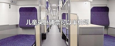 ​儿童买卧铺票可以半价吗