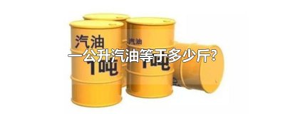 ​一公升汽油等于多少斤?