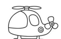 医院简笔画,医院直升飞机简笔画?图5