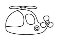 医院简笔画,医院直升飞机简笔画?图4