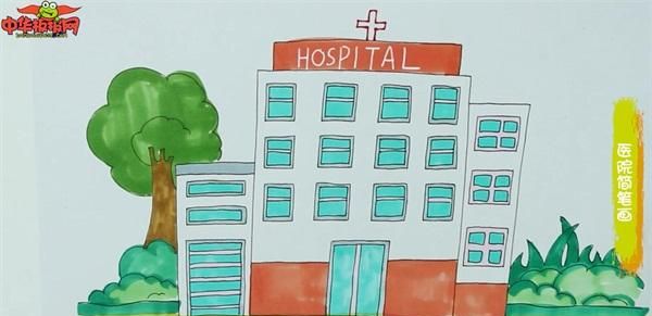 医院简笔画,医院直升飞机简笔画?图7